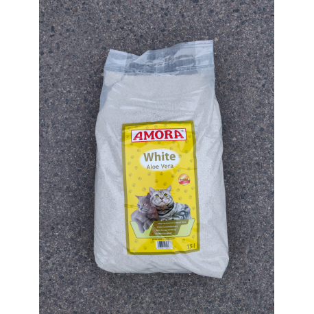 Bentonitinis kraikas Amora ALOE VERA White 15 litrų